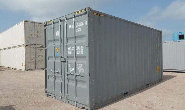 118e0fd9-4d44-4db5-a0ea-d1da16854b0c Contentor cinzento High-Cube de 20 pés (1ª viagem)
