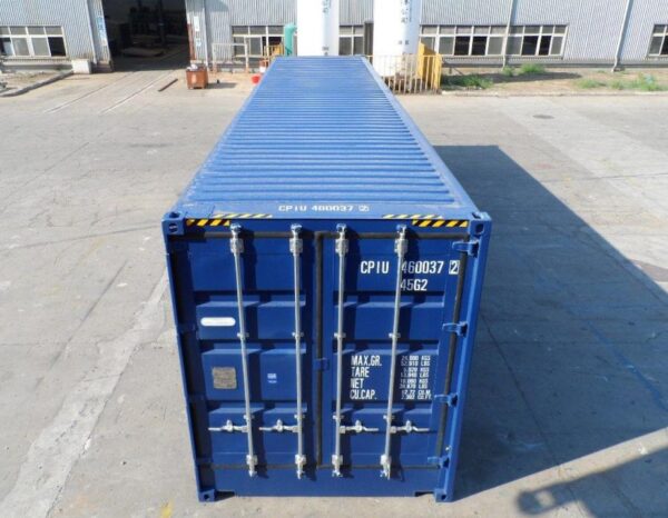 30958a0c-7025-4949-8787-7d978a210195 Contentor High Cube de 40 pés – Primeira viagem com laterais abertas