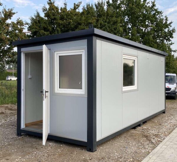 37534f07-693a-453d-ad65-8ce4efcc7a9a CONTENTOR DE ESCRITÓRIO USADO (DIM. 6,00 x 2,40 M) + CASA DE BANHO – DUCHE – COZINHA