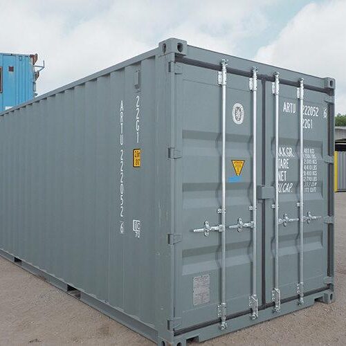 39e2c28c-0fad-44f9-afb0-9c36a695a72f Contentor cinzento High-Cube de 20 pés (1ª viagem)