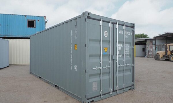 39e2c28c-0fad-44f9-afb0-9c36a695a72f Contentor cinzento High-Cube de 20 pés (1ª viagem)