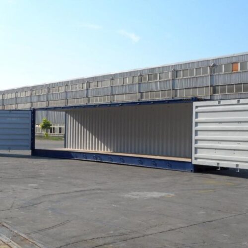 4934d4c9-61bb-4826-8bf2-0e85be59c10b Contentor High Cube de 40 pés – Primeira viagem com laterais abertas