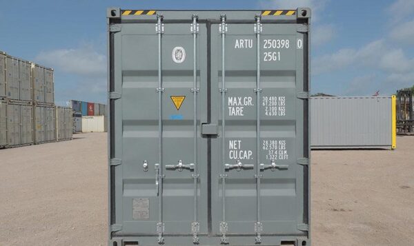 4aee4617-f41b-49e7-8a21-f4f3b7a84b27 Contentor cinzento High-Cube de 20 pés (1ª viagem)