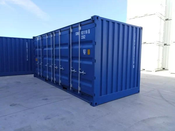 829 Contentor de 20 pés, 1ª viagem - Laterais abertas
