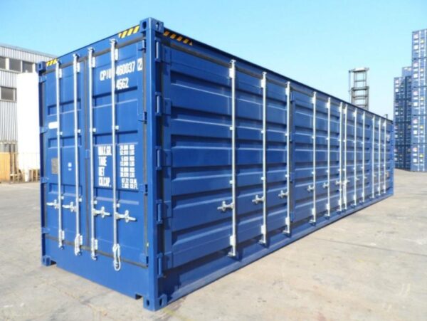 a0712bbb-7d29-4ce8-a7af-1be7cca7a7b4 Contentor High Cube de 40 pés – Primeira viagem com laterais abertas