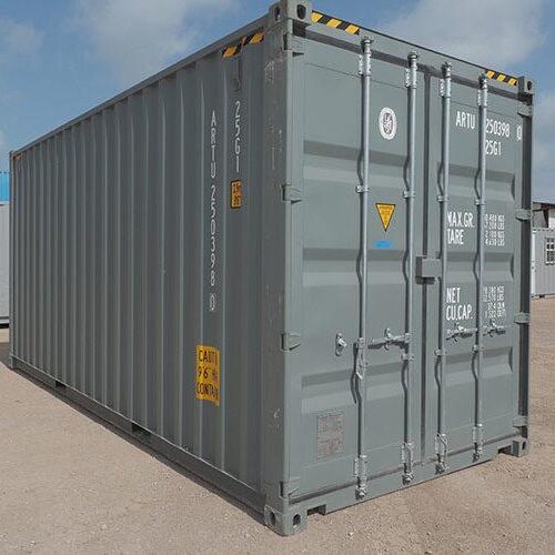 d578ff5e-bac6-4be8-bcd5-fefb6c6c5d65 Contentor cinzento High-Cube de 20 pés (1ª viagem)