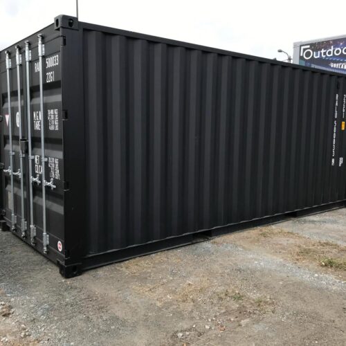 Contentor High-Cube de 20 pés, 1ª viagem, preto