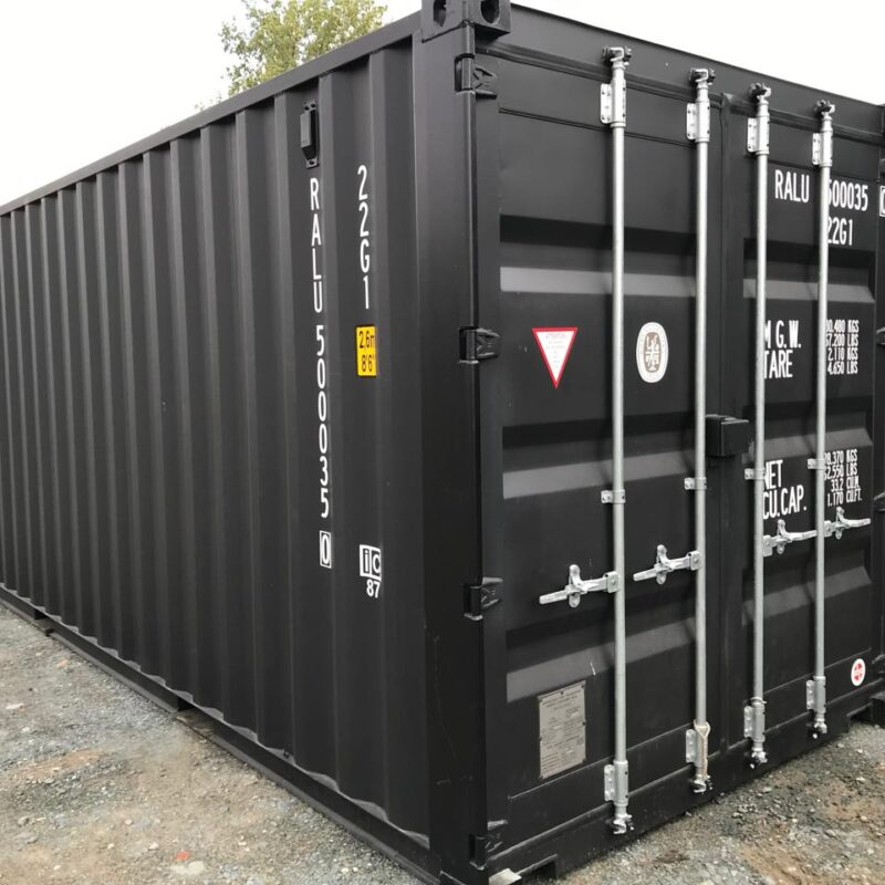e651f76f-fa15-423c-a0ff-2bd43f4779af Contentor High-Cube de 20 pés, 1ª viagem, preto