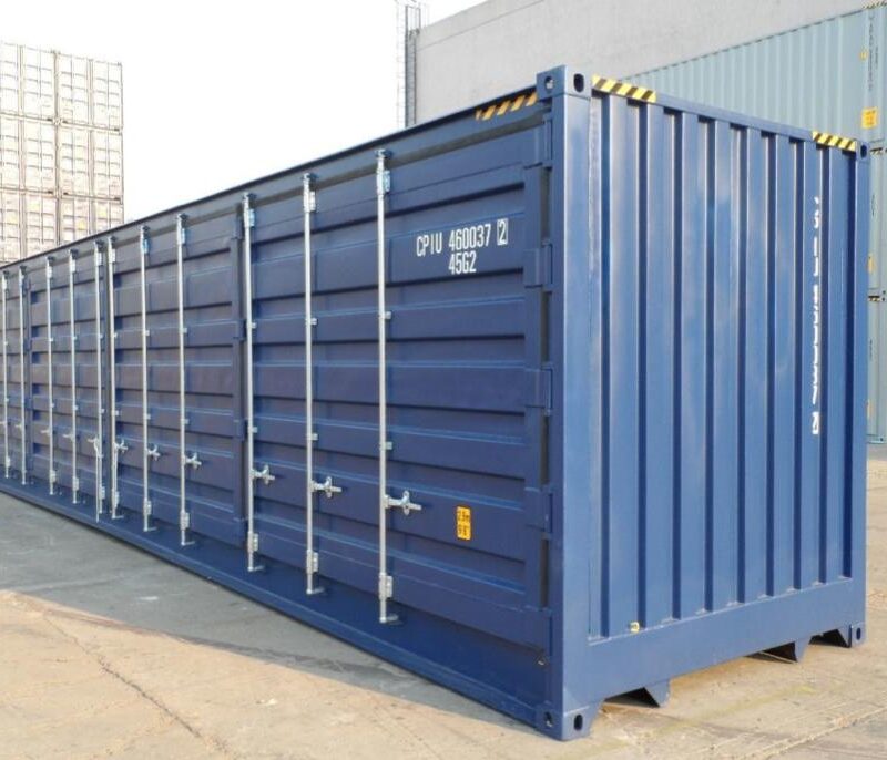 e7ffa93e-426a-47df-a132-8c10ee0e2cf5 Contentor High Cube de 40 pés – Primeira viagem com laterais abertas