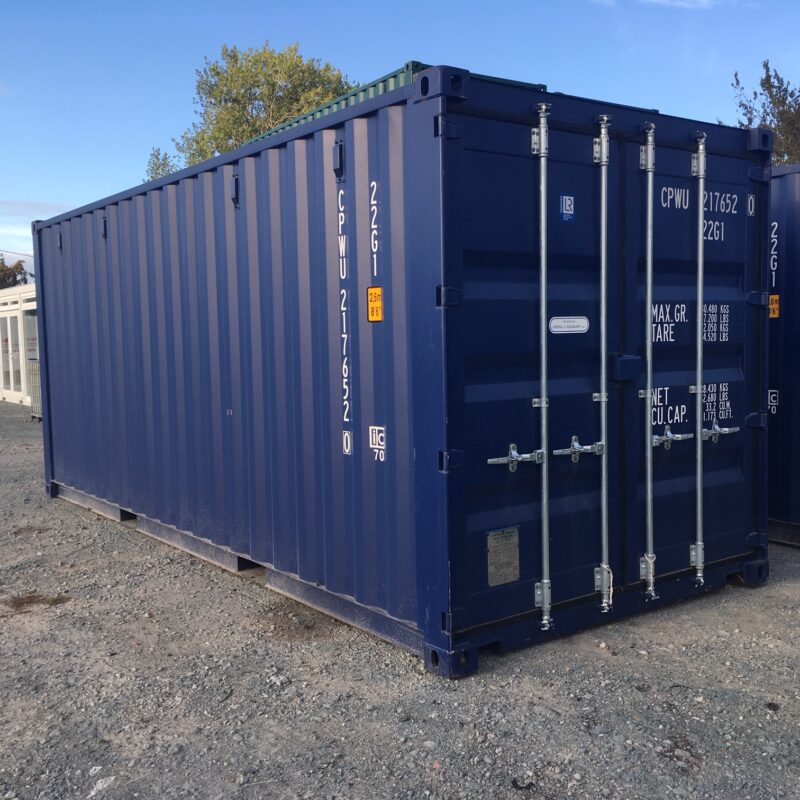 e8ace708-1423-4248-b691-b336507409e3 Contentor High-Cube de 20 pés, primeira viagem, azul