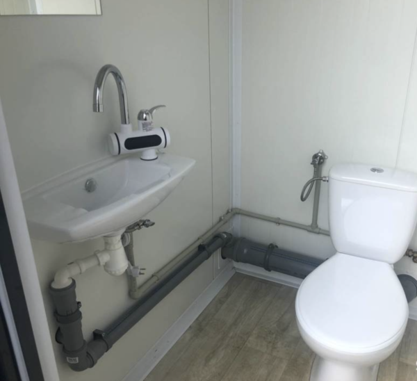 CONTENEUR DOUBLE SANITAIRE-5 Contenedor sanitario doble – 2 inodoros / Inodoro + urinario