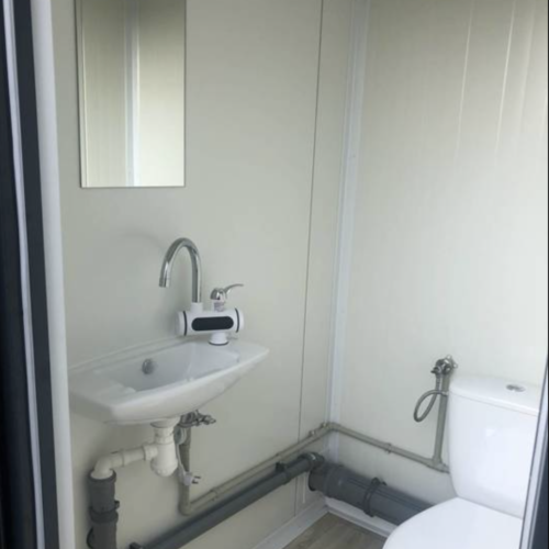 CONTENEUR DOUBLE SANITAIRE-6 Contenedor sanitario doble – 2 inodoros / Inodoro + urinario